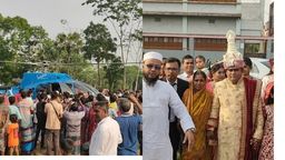 মায়ের ইচ্ছে পূরনে হেলিকপ্টারে  বিয়ে করতে গেলেন প্রবাসী