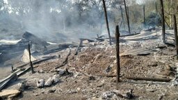 বিলাইছড়ির দুর্গম পাহাড়ে জুম চাষীদের ৫টি ঘর পুড়ে ছাই