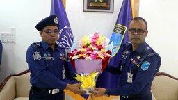 গোপালগঞ্জে বিদায়ী এসপি মিজানুর রহমানকে সংবর্ধনা, নবাগত এসপি হাবীবুল্লাহকে বরণ