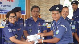 জামালপুরে শ্রেষ্ঠ এএসআই ও ওয়ারেন্ট অফিসার আশরাফুল আলম শান্ত