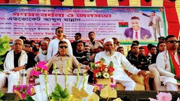 নবীনগর বিটঘরে বিএনপি নেতা আলাউদ্দিন আহম্মেদকে গণসংবর্ধনা