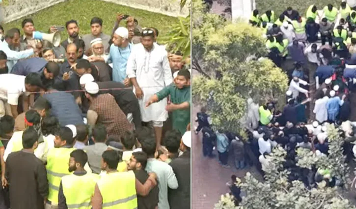 কবি নজরুলের সমাধি চত্বরে শহীদ হা‌দির দাফন সম্পন্ন