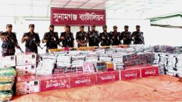 সীমান্তে বড় চোরাচালান বিরোধী অভিযানে প্রায় ৫ কোটি টাকার ভারতীয় পণ্য জব্দ