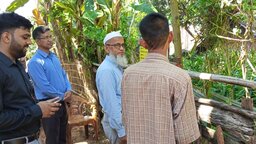বিলাইছড়িতে কৃষি প্রকল্প ও প্রশিক্ষণ পরিদর্শনে কৃষিবিদ মো: মনিরুজ্জামান