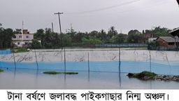 টানা বর্ষণে জলাবদ্ধ পাইকগাছার নিন্ম অঞ্চল, দুর্ভোগে সাধারণ মানুষ