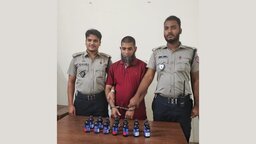 কোম্পানীগঞ্জে ক্রেতা সেজে ফেনসিডিল কারবারি গ্রেপ্তার