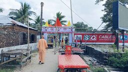 কুয়াকাটায় রাস উৎসব উপলক্ষে চলছে শেষ মুহুর্তের প্রস্তুতি