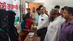 কোটালীপাড়ায় ফ্রি ব্লাড গ্রুপ টেস্ট ক্যাম্পেইনের উদ্বোধন