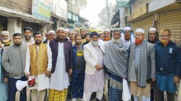 বগুড়ার শেরপুরে জামায়াতের প্রার্থী দবিবুর রহমানের গণসংযোগ