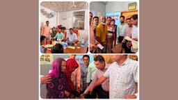 জামালগঞ্জে অতিবৃষ্টিতে ক্ষতিগ্রস্ত কৃষকদের মাঝে প্রধানমন্ত্রীর মানবিক সহায়তা বিতরণ
