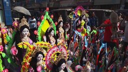 রাত পোহালেই সরস্বতী পূজা‌‌, শেষ দিনে ফরিদপুরে জমজমাট প্রতিমা বেচাকেনা