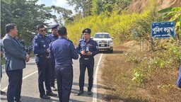 ফারুয়া পুলিশ ক্যাম্পের নির্ধারিত জায়গা পরিদর্শনে রাঙ্গামাটির পুলিশ সুপার
