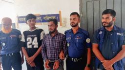 গৃহবধূকে গলা কেটে হত্যার ঘটনায় বাবা-ছেলে গ্রেপ্তার