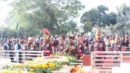 বিজয় দিবসে বীরশ্রেষ্ঠ নূর মোহাম্মদ শেখের সমাধিতে ৪৯ বিজিবির শ্রদ্ধাঞ্জলি