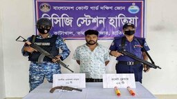 হাতিয়ায় অস্ত্র মামলার আসামি ফের অস্ত্রসহ আটক