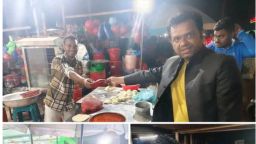 ডা. কে এম বাবরের পক্ষে ধানের শীষের প্রচারণা চালাল পৌর বিএনপির মেহেদী হাসান  ববি