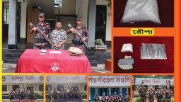 যশোর সীমান্তে রৌপ্য, বিদেশী মদ ও নেশাজাতীয় সিরাপসহ ৪ জন আটক