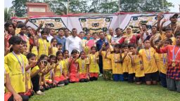 কোটালীপাড়ায় প্রাথমিক বিদ্যালয়  গোল্ডকাপ ফুটবল টুর্নামেন্টের ফাইনাল অনুষ্ঠিত