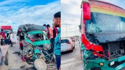 ববি সংলগ্ন দপদপিয়া ব্রিজে বাস-মাহিন্দ্র সংঘর্ষ- নিহত ১, আহত ৪