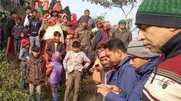 নগরকান্দায় অজ্ঞাত ব্যক্তির হাত-পা বাঁধা গলাকাটা লাশ উদ্ধার