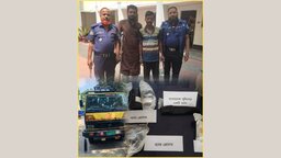 শিবচরে পাম অয়েলবাহী ট্রাক ডাকাতির রহস্য উন্মোচন, পুলিশের সরঞ্জামসহ ২ ডাকাত গ্রেফতার