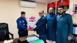 সাতক্ষীরার নবাগত পুলিশ সুপারের সঙ্গে বিএনপি নেতা আব্দুর র‌উফের সৌজন্য সাক্ষাৎ