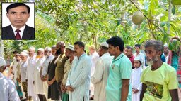 পাইকগাছায় সাবেক সহকারী প্রধান শিক্ষক ও কবি মুনসুর হাসানের দাফন সম্পন্ন