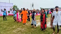 শিবচরে বন্যার আগাম প্রস্তুতিমূলক মাঠ মহড়া অনুষ্ঠিত