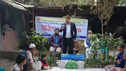 ধর্মপাশায় পারিবারিক পুষ্টি বাগান স্থাপন বিষয়ক উঠান বৈঠক অনুষ্ঠিত