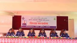 ভোলায় পুলিশ সুপারকে  বিদায় সংবর্ধনা