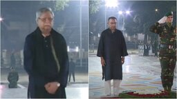 একুশের প্রথম প্রহরে ভাষা শহীদদের প্রতি রাষ্ট্রপতি ও প্রধানমন্ত্রীর শ্রদ্ধা