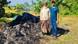 ফুলগাজীতে বর্গাচাষির কাটা ধানে দুর্বৃত্তদের অগ্নিসংযোগ