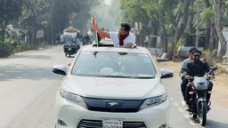 গোপালগঞ্জে বিএনপি প্রার্থী সেলিমুজ্জামান সেলিমের বিশাল শোডাউন