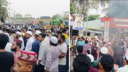 মহানবী (সা.)-কে নিয়ে কটূক্তি: দ্বিতীয় দিনেও উত্তাল জনতা, মহাসড়ক অবরোধ