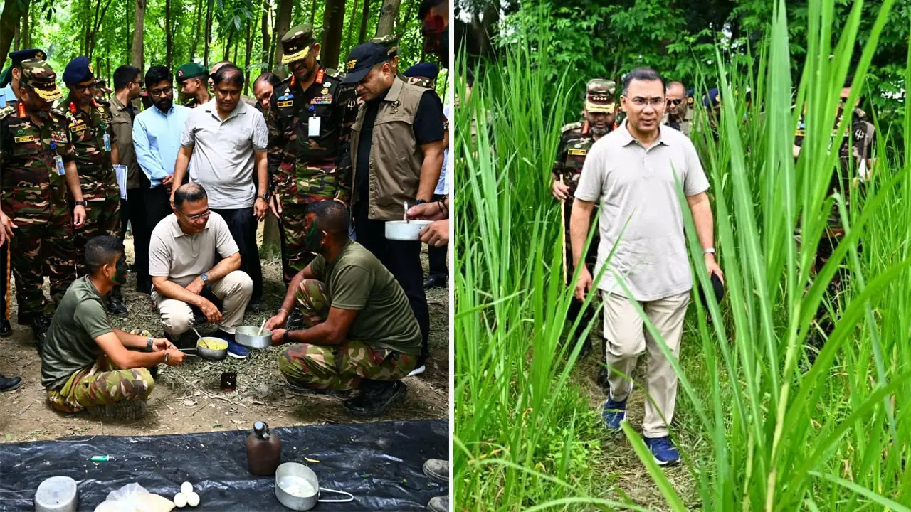 সেনাবাহিনীর গ্রীষ্মকালীন মহড়া আকস্মিক পরিদর্শন করলেন প্রধানমন্ত্রী
