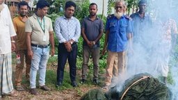 ১ হাজার ২শ’ মিটার চায়না ম্যাজিক জাল ধ্বংস