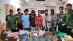 রাজাপুরে ১২৩ পিস ইয়াবা ও ৪০০ গ্রাম গাঁজাসহ ৫ জন আটক, দেড় বছরের কারাদণ্ড