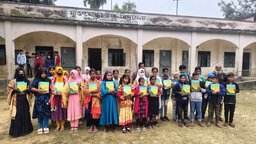 নালিতাবাড়ীতে বই উৎসব, প্রাথমিকে শতভাগ পূর্ণ হলেও মাধ্যমিকে বই সংকট