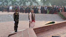 মহান বিজয় দিবসে জাতীয় স্মৃতিসৌধে রাষ্ট্রপতির শ্রদ্ধা