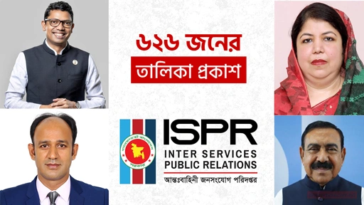 পলক,সুমন, হারুন সহ সেনানিবাসে আশ্রয় নেওয়া ৬২৬ জনের পূর্ণাঙ্গ তালিকা প্রকাশ