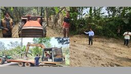 মনোহরদীতে মোবাইল কোর্টের অভিযানে ভেকু ও ট্রলি জব্দ