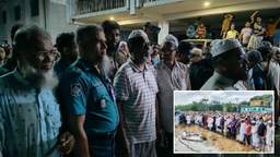 হাতকড়া পরা অবস্থায় বাবার জানাজায় আ. লীগ নেতা কামাল শেখ