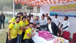 ফরিদপুরে তারুণ্যের উৎসবে ভলিবল প্রতিযোগিতা, সালথাকে হারিয়ে চ্যাম্পিয়ন চরভদ্রাসন