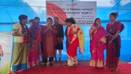 নীলফামারীতে বাল্যবিবাহ ও শিশুশ্রম রোধে নাটিকা প্রদর্শন