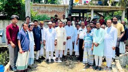 এমপি সরওয়ার জামাল নিজামের বরাদ্দকৃত সড়ক উন্নয়ন কাজ পরিদর্শনে বিএনপি নেতাকর্মী ও জনপ্রতিনিধিরা