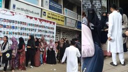 ডাকসু নির্বাচন : ভোটার লাইনে প্রার্থীদের প্রচারণায় ভোগান্তিতে শিক্ষার্থীরা